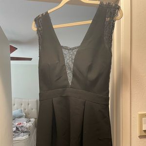 Gorgeous BCBG cocktail dress. Built in bra cups and beautiful lace detail.